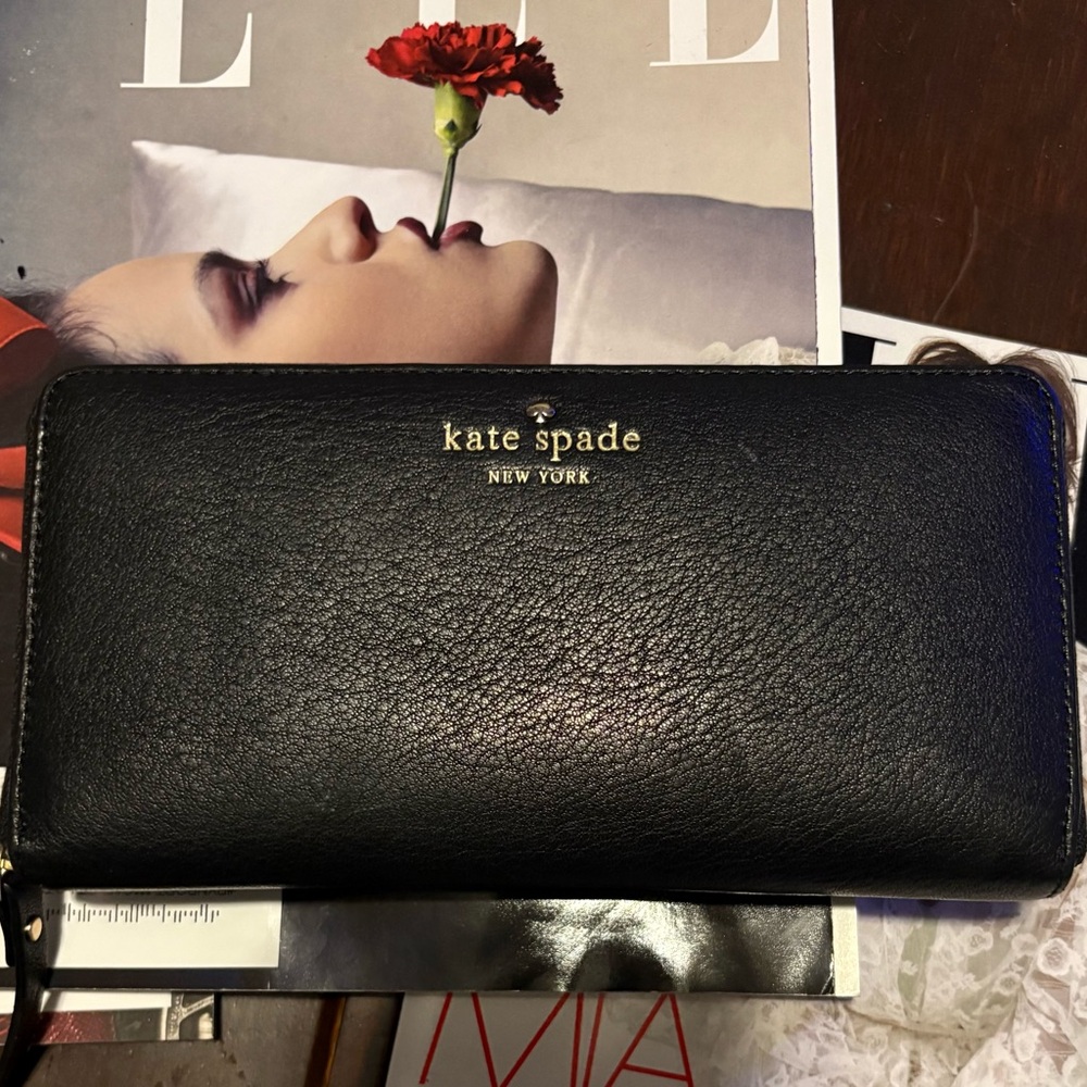 Kate Spade Black Leather Wallet